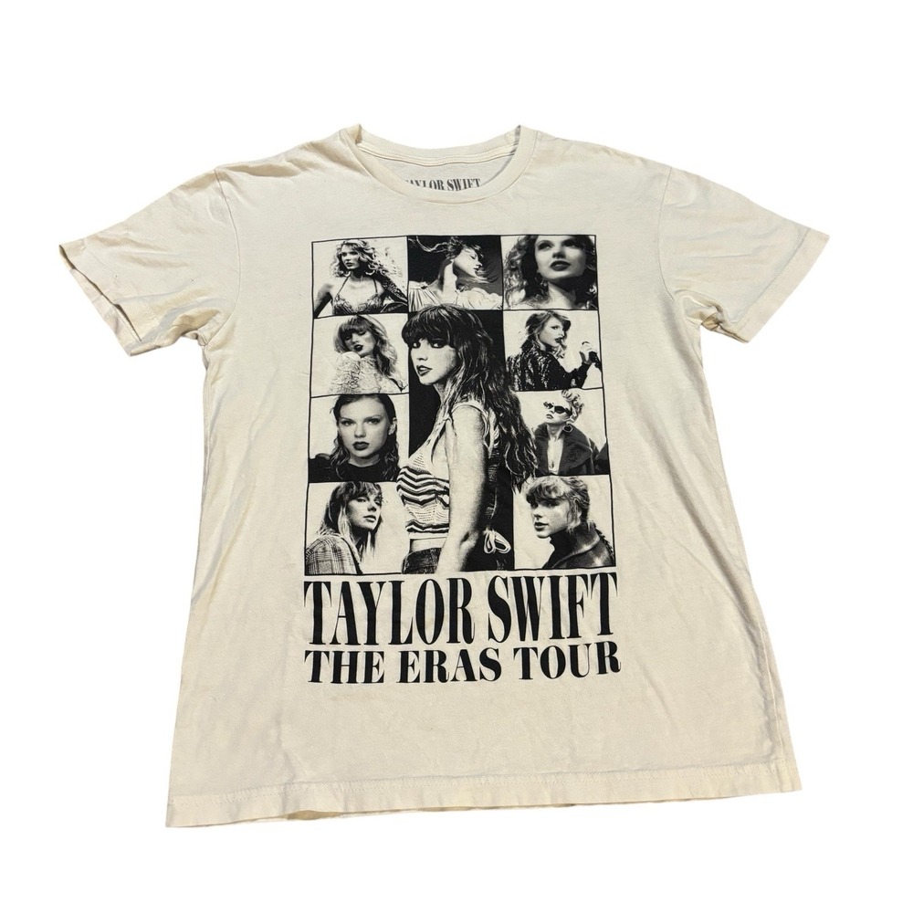 Taylor Swift‎ The Eras Tour Beige T shirt Official Tour Merch Size XS